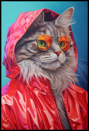 Plakat 68x101cm Kot w Stylu na Arena.pl