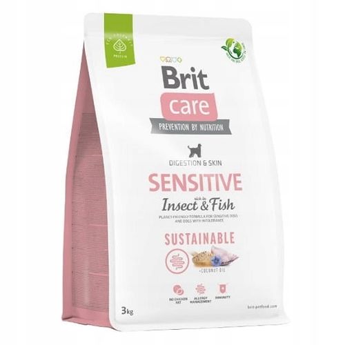 Brit care dog sustainable sensitive insect 3kg na Arena.pl
