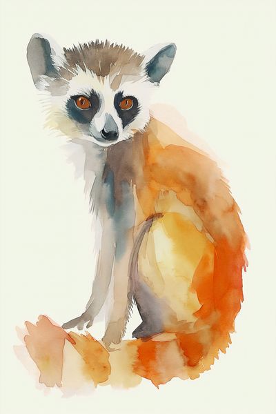 Plakat 20x30cm Lemurek zdjęcie 1