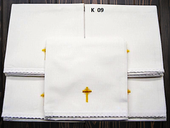 Korporał Bawełniany 50X50 Cm Liturgiczny Bielizna Kielichowa Haft Koronka
