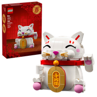 LEGO ICONS Japoński kot szczęścia Maneki Neko dekoracja 40813