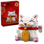 LEGO ICONS Japoński kot szczęścia Maneki Neko dekoracja 40813
