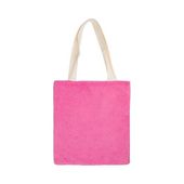 Pluszowa torba 34 x 37 cm do sublimacji - biało-różowa