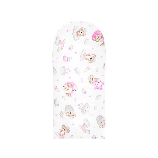 KOKON DLA NIEMOWLĄT BAWEŁNIANY ZESTAW 4 ELEMNTY ŚPIĄCY MIŚ zdjęcie 11