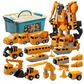 MAGNETYCZNE ZABAWKI DO BUDOWANIA SAMOCHODÓW I CIĘŻARÓWEK ZE SCHOWKIEM