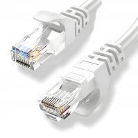 Kabel PRZEWÓD ETHERNET Patchcord U/UTP 5e RJ45 / RJ45 1,5 m biały INTERNET