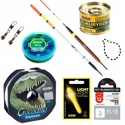 Zestaw spławikowy BOLONKA wędka kołowrotek akcesoria na spławik JAXON na Arena.pl