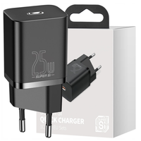 ładowarka sieciowa baseus super si quick charger 1c 25w (czarna)