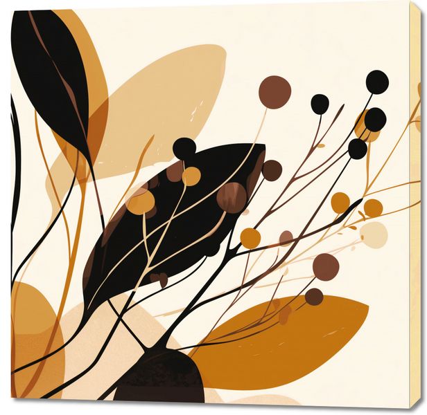 Obraz 100x100cm Jesienne Sylwety zdjęcie 1
