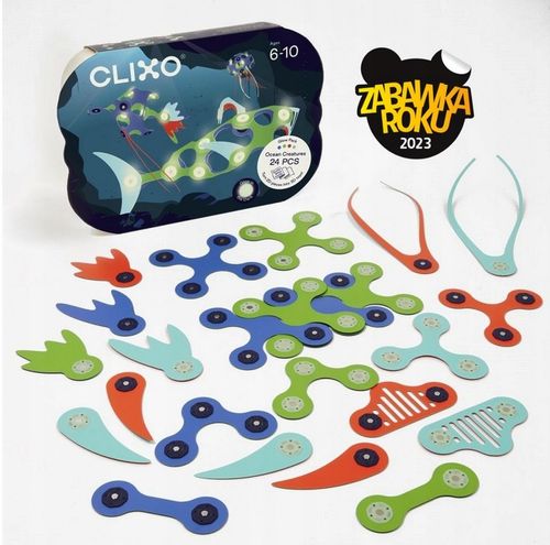 CLIXO CL-8099 OCEAN -Podwodny świat Kreatywne klocki magnetyczne Nowość USA na Arena.pl