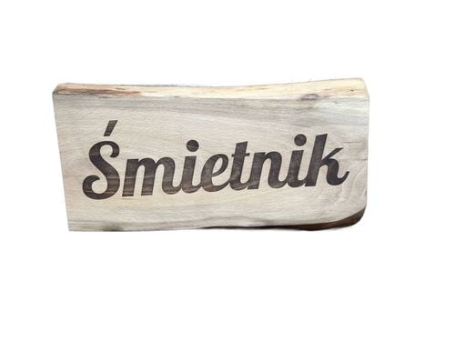 Drewniana tablica szyld ŚMIETNIK na Arena.pl