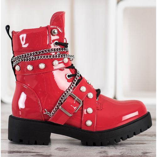 Lakierowane Czerwone Workery r.39 na Arena.pl