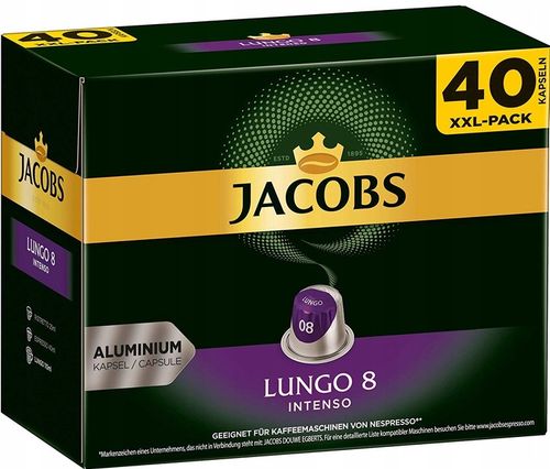 KAWA NESPRESSO JACOBS LUNGO INTENSO 40szt XXL-PACK na Arena.pl