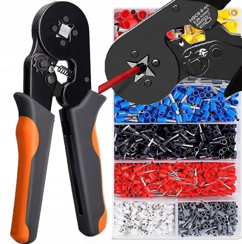 ZACISKARKA DO TULEJEK PRASKA KONEKTORÓW KOŃCÓWEK KABLI 1200 TULEJEK na Arena.pl