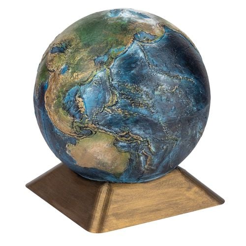 Urna - Kula Ziemska, ręcznie malowana, urna ze stali nierdzewnej na Arena.pl