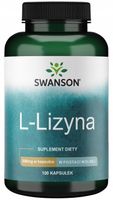 Swanson L-Lizyna 500mg 100kaps Infekcje Wolna postać Stres Zmiany nastrojów