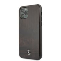 mercedes mehcn65vwobr iphone 11 pro max hard case brązowy/brown wood