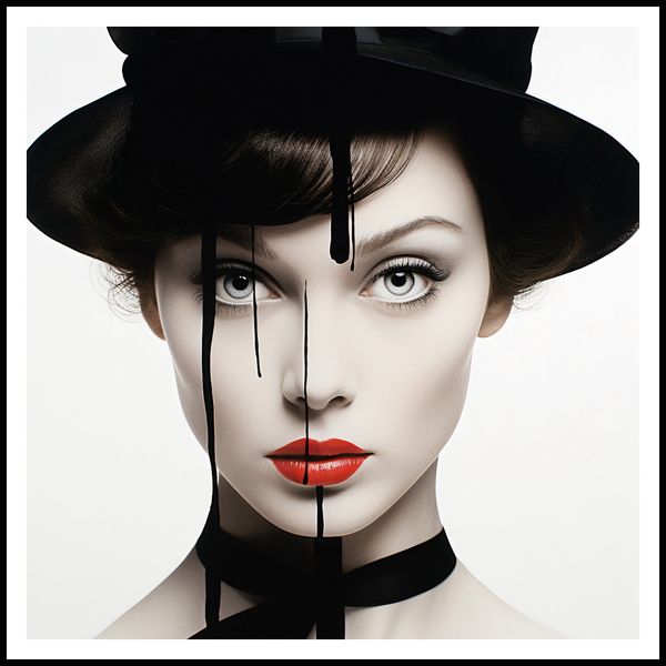 Plakat 90x90cm Atramentowa Aura zdjęcie 3