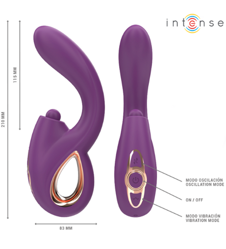 Fioletowy wielofunkcyjny wibrator Lali na Arena.pl