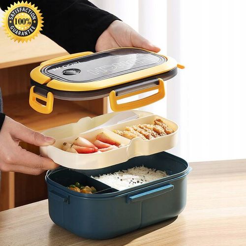 LUNCHBOX LUNCH BOX ŚNIADANIÓWKA POJEMNIK PUDEŁKO BOX Z PRZEGRÓDKAMI 1200ML na Arena.pl