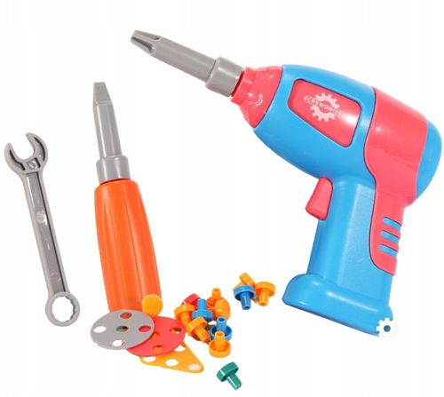 KLOCKI 3D JEDNOROŻEC Konstrukcyjne wkrętarka walizka układanka + BATERIE na Arena.pl