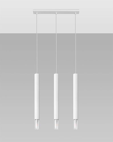 Wisząca lampa nowoczesna SL.0959 kaskada do jadalni biała na Arena.pl