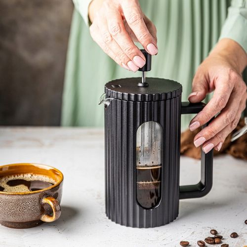 ZAPARZACZ DO HERBATY KAWY ZIÓŁ DZBANEK TŁOKOWY FRENCH PRESS CZARNY 1000 na Arena.pl