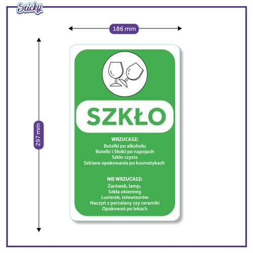 Naklejki segregacyjne 18,6x29,7 cm na Arena.pl