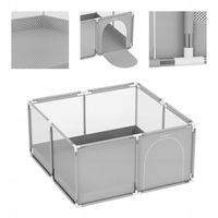 Kojec dla dziecka TULANO suchy basen dla dzieci plac zabaw szary