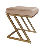 Pufa ZETA LOFT taboret podnóżek podstawa złota MG06