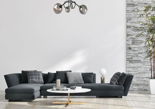 Lampa sufitowa 3xE27 RING BLACK/GOLD na Arena.pl