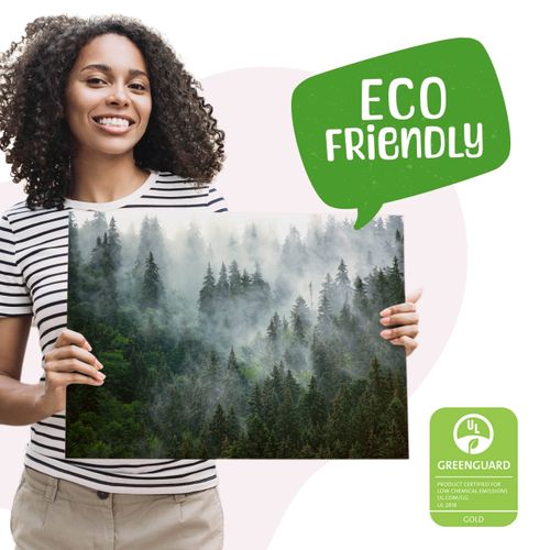 Obraz Na Płótnie Las We Mgle Natura Pejzaż 100cm x 70cm na Arena.pl