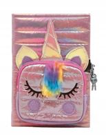 pamiętnik unicorn z kieszonką rózowy 8721