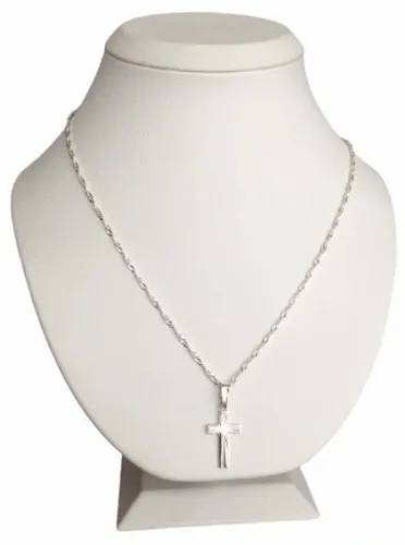 Łańcuszek srebrny 925 Krzyżyk Komplet (na PREZENT Komunia ) na Arena.pl