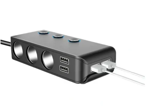 ROZDZIELACZ GNIAZDA ZAPALNICZKI 12-24V 4xUSB QC PD na Arena.pl