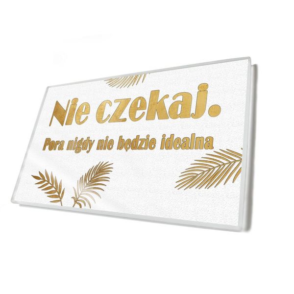 Nie czekaj - magnes szklany zdjęcie 2
