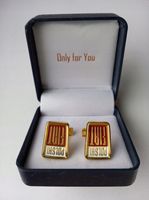 Złote spinki do mankietów Exciting POLSKI FIAT