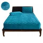 POKROWIEC NA MATERAC OCHRANIACZ NAKŁADKA TOPPER WELUR WODOODPORNY 160x200