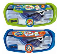 ZESTAW GEOMETRYCZNY 10 EL. Z CYRKLEM BAMBINO A'12