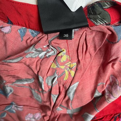 Stylowa Sukienka Przed Kolano 100% Wiskoza Czerwony Rozmiar 36 na Lato na Arena.pl