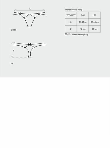 Bielizna-Intensa Podwójne Stringi L/Xl na Arena.pl