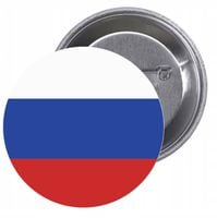 Przypinki buttony FLAGA ROSJA znaczki z grafiką