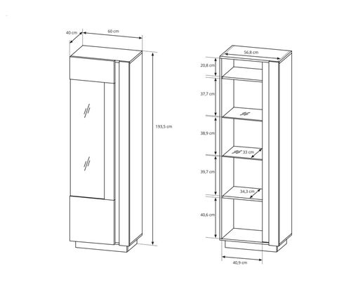 Meblościanka Arco dąb artisan na Arena.pl