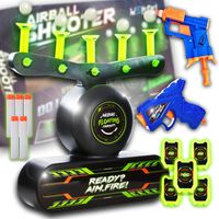 GRA ZRĘCZNOŚCIOWA DLA DZIECI STRZELANIE DO CELU LATAJĄCE KULKI 2X PISTOLET