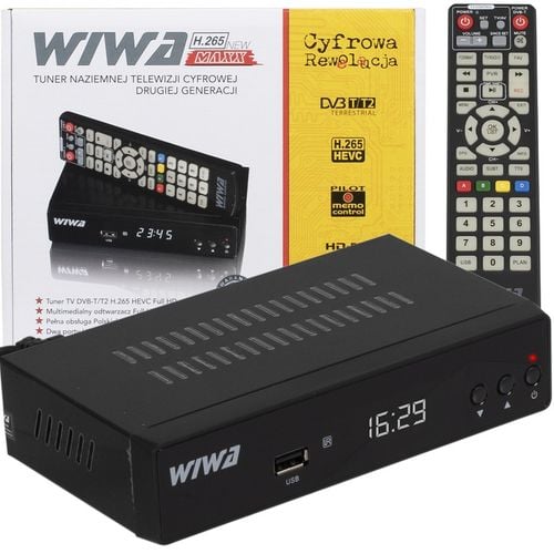 DEKODER TUNER TV NAZIEMNEJ DVB-T2 H.265 HEVC Z USB HD PILOT WIFI SCART na Arena.pl