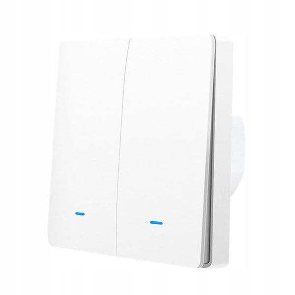 Włącznik Przełącznik 2 Obwody ZigBee TUYA Smart Biały Seria EM Zigbee2MQTT zdjęcie 1