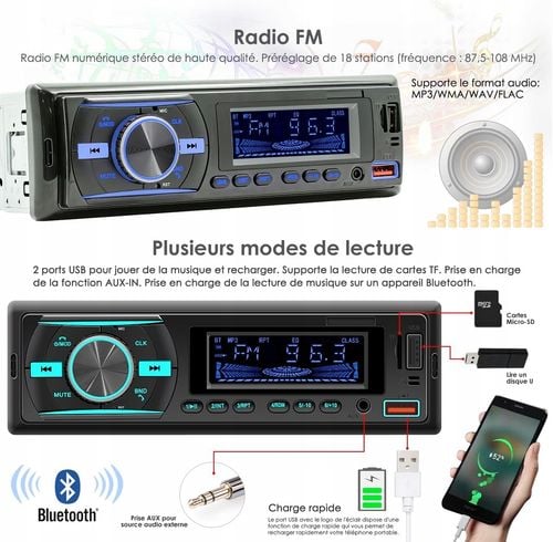 Radio samochodowe iFreGo Bluetooth 12V M3-03156 na Arena.pl