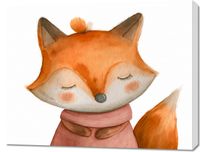 Obraz 90x70cm Czarujący Lisek