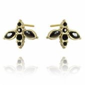 kolczyki ze stali chirurgicznej pozłacane kst3007czz