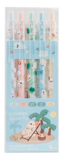 Długopis żelowy automatyczny, zestaw 5 kolo na Arena.pl